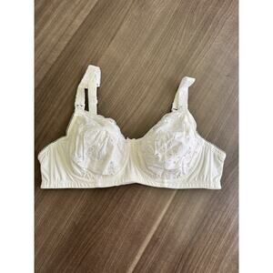 NWT Cake Lingerie Maternity Unlined Nursing Bra Underwire White Lace Bra 38D